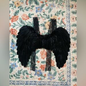 Adult Black Angel Wings Halloween Costume
